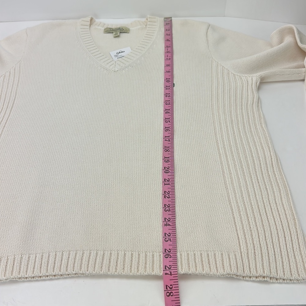 Cabela’s Steamboat II Pullover‎ V-Neckline Sweater XL Reg Ribbed Details - Picture 9 of 12